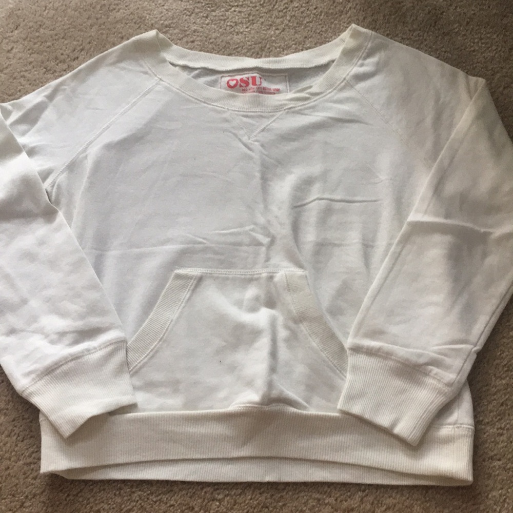 Off-White Long Sleeve White Shirt w/ Front Pocket